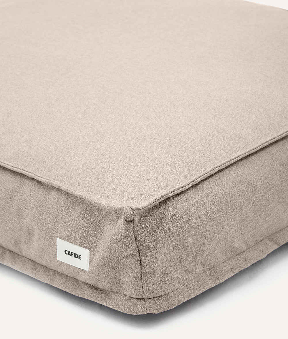 Hundebett, quadratisch, beige