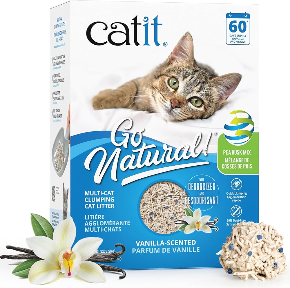 Go Natural Erbse + Bentonit Vanille Duft 6,4 kg