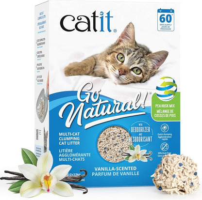 Go Natural Erbse + Bentonit Vanille Duft 6,4 kg