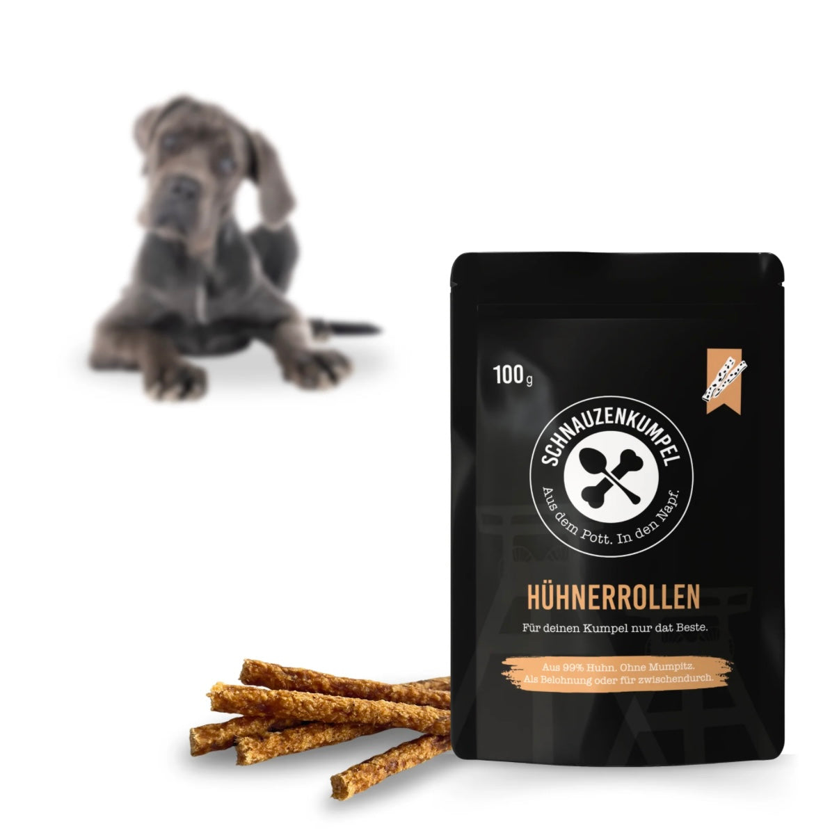 Schnauzenkumpel Hühnerrollen 100g