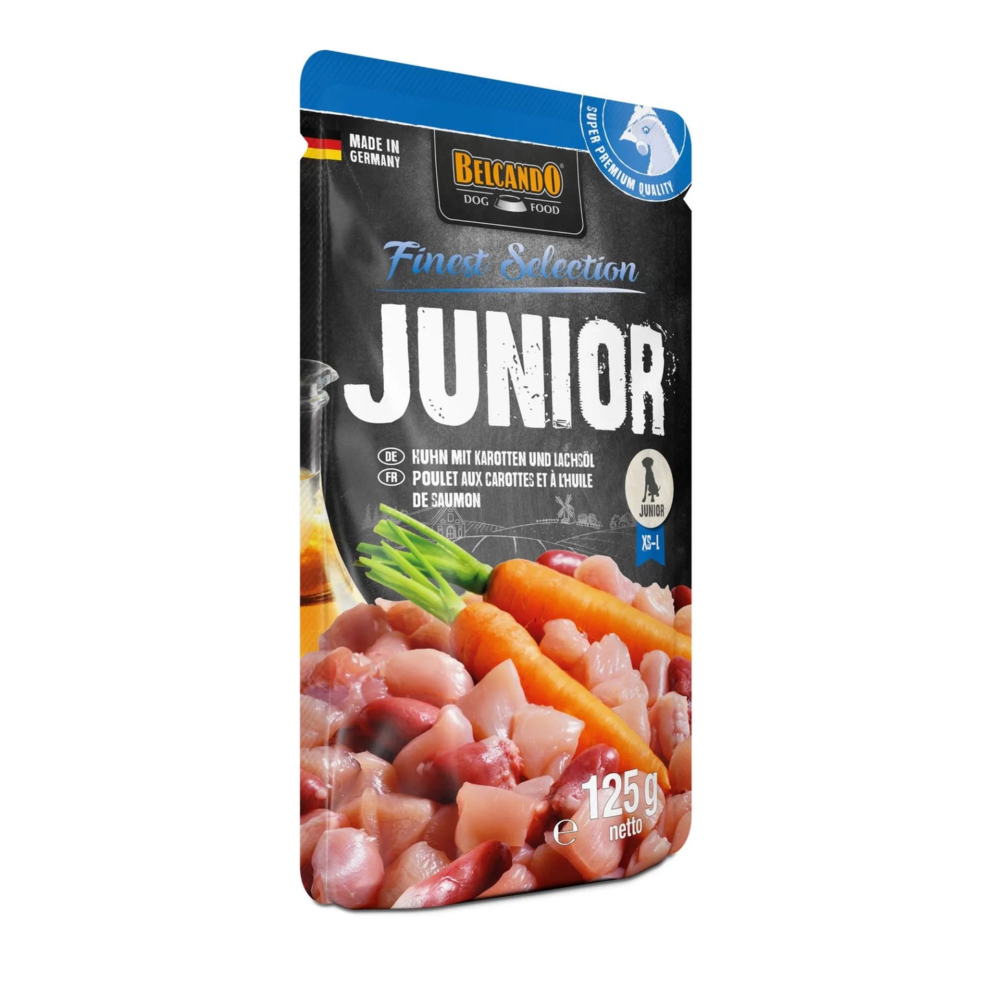 Belcando Junior Huhn mit Karotten & Lachsöl 125g