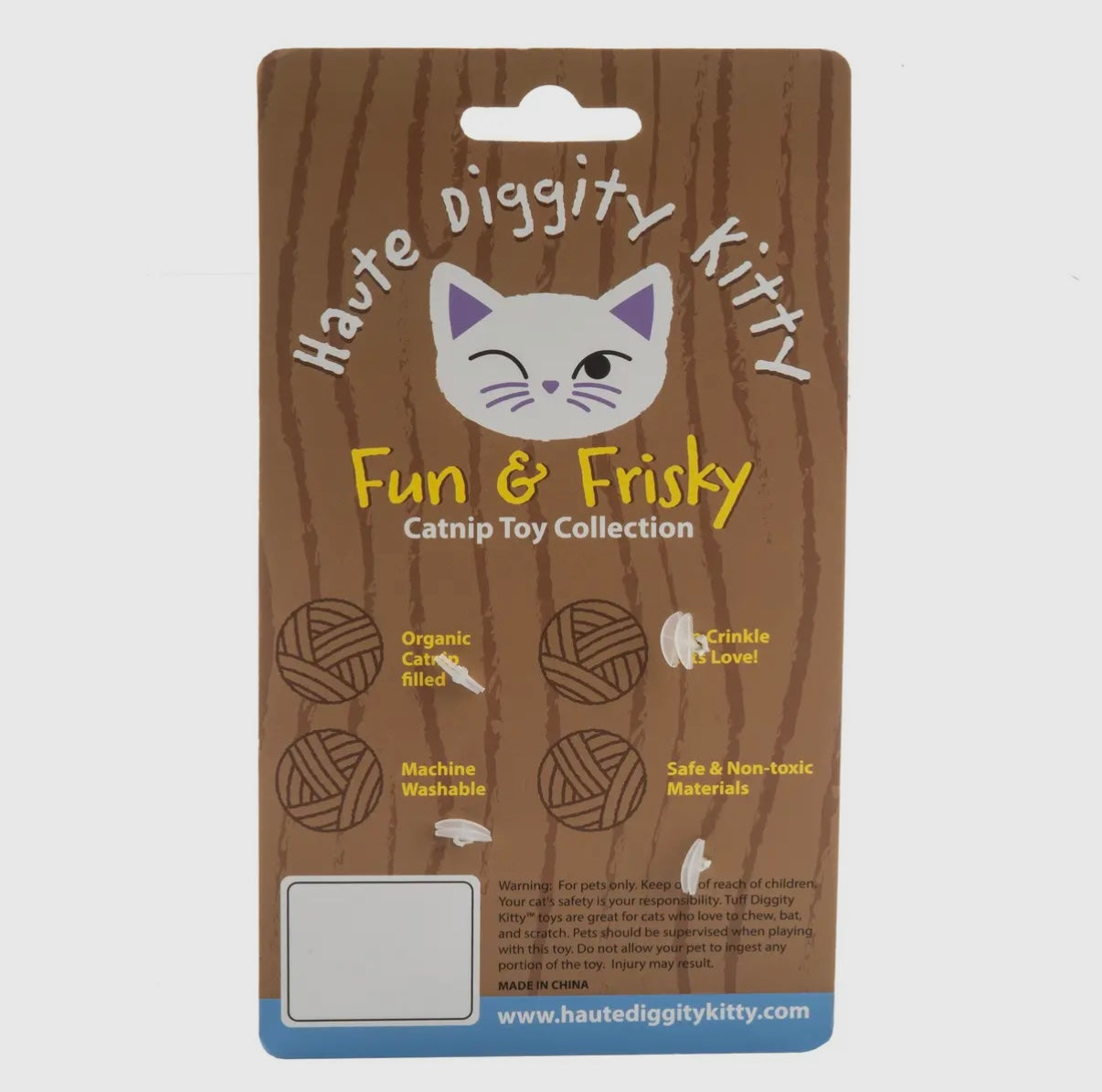 Kitty Vuiton Balls (Monogramm) Bio-Katzenminzen-Spielzeug