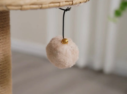 Cozy V2 Kratzbaum, natürlicher ästhetischer, handgewebter, mittelgroßer Katzenbaum