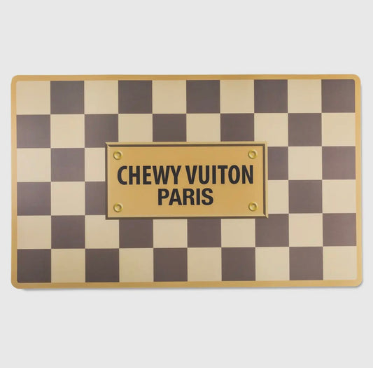 Chewy Vuiton Tischset - Hundematte checker