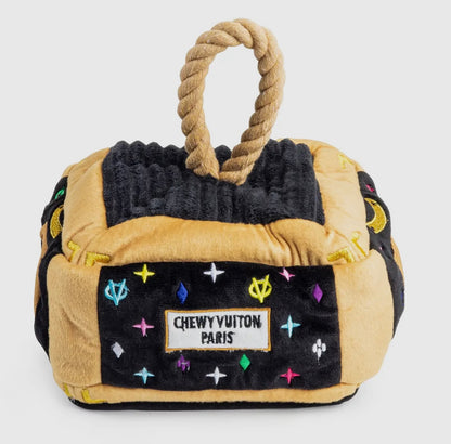 Chewy Vuiton Trunk Hundespielzeug schwarz